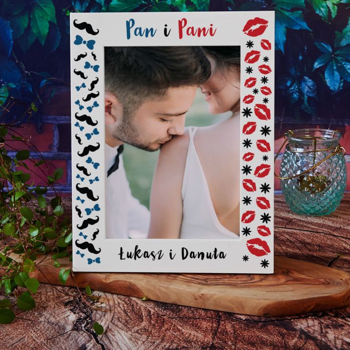 Pan i Pani - Ramka na zdjęcia z nadrukiem